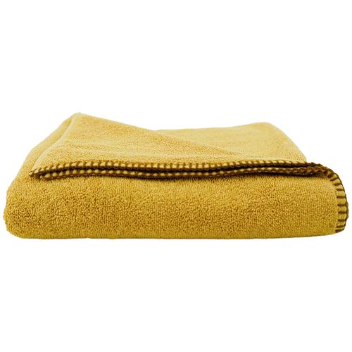 Drap De Douche Éponge Bouclette 70x140 Cm Fjord Coton Jaune Curry