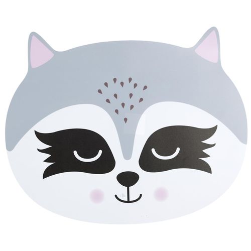 Lot De 2 Sets De Table D'animaux 33x41 Cm Collection Animaux Raton Laveur