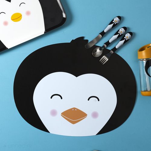 Lot De 2 Sets De Table D'animaux 33x41 Cm Collection Animaux Pingouin