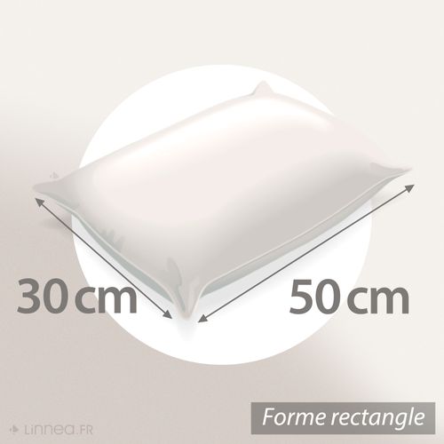 Coussin Bicolore Moderne 30x50 Cm Collection Crush Beige Et Crème