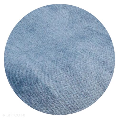 Plaid En Polyester 150x200 Cm Week-end Double Face Bleu Orage
