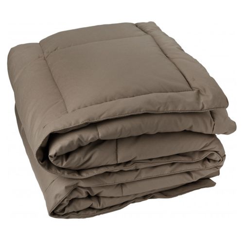Edredon En Polyester Et Microfibre 140x160 Cm Lazy Marron Muscade