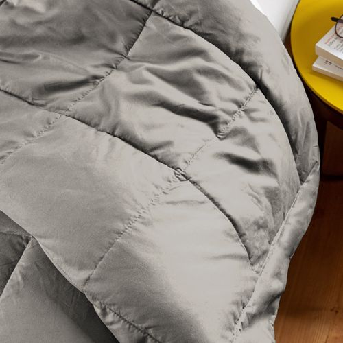 Dessus De Lit Polyester Microfibre 160x240 Cm Lazy Beige Galet