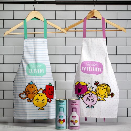 Tablier De Cuisine Enfant Monsieur Madame Vert