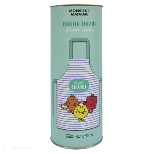 Tablier De Cuisine Enfant Monsieur Madame Vert