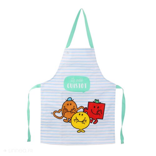 Tablier De Cuisine Enfant Monsieur Madame Vert