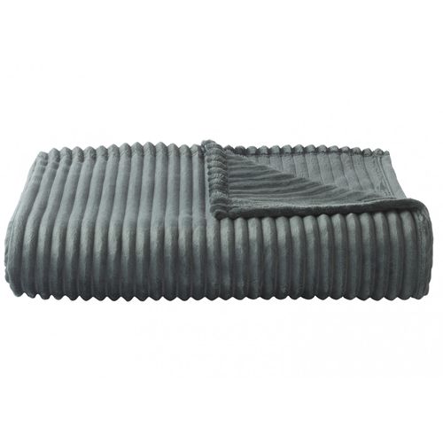 Couverture 100% Polyester 240x300 Cm Microvelours Dolce Vert Argile