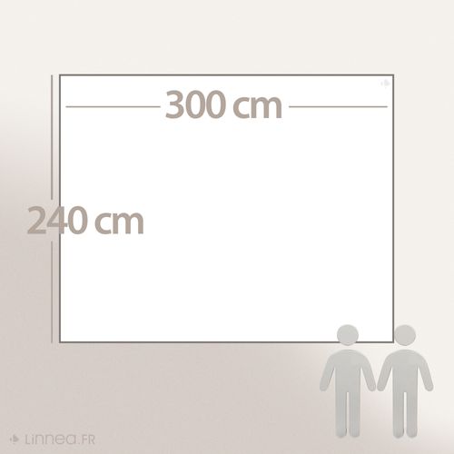 Couverture 100% Polyester 240x300 Cm Microvelours Dolce Gris Acier