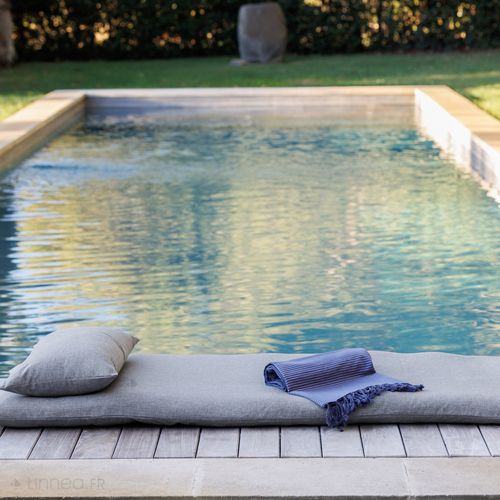 Housses De Coussin Extérieur 50x70 Cm Galia à Zip Étanche Beige Sable