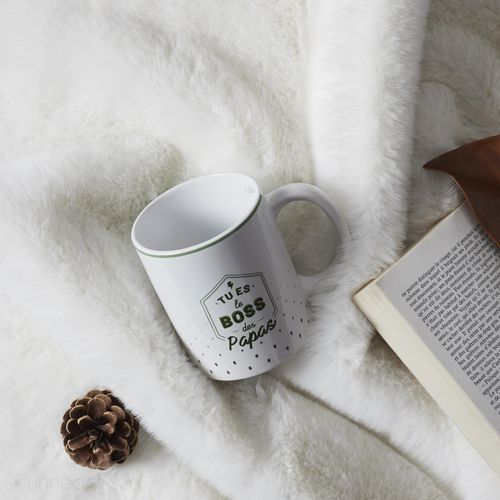 Mug En Céramique 33 Cl Collection Maly Modèle Pour Les Papas Blanc