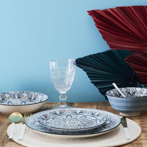 Lot De 2 Sets De Table Rond Tresse 34 Cm Collection Ko Lipe Beige