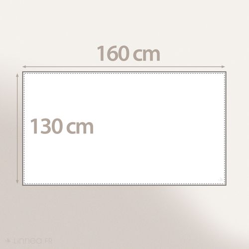 Nappe Rectangulaire 130x160 Cm Antitaches Balance Beige