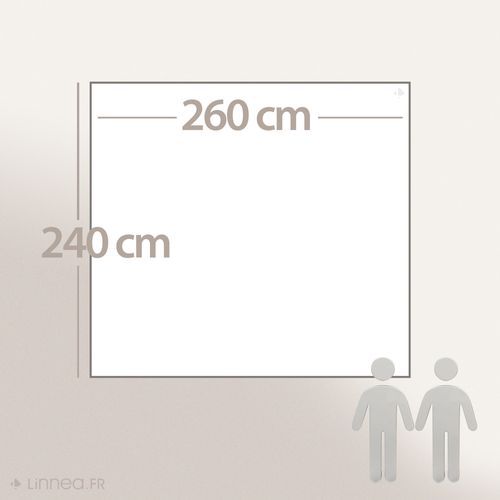 Couvre Lit Capitonné En Mousseline De Coton 260x240 Cm Andros Beige Ficelle