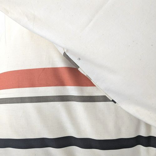 Housse De Couette 280x240 Cm Coton Hugo Beige/corail