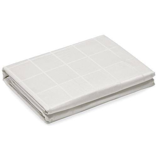 Housse De Couette 280x240 Cm Satin Concerto Carreaux Beige Craie