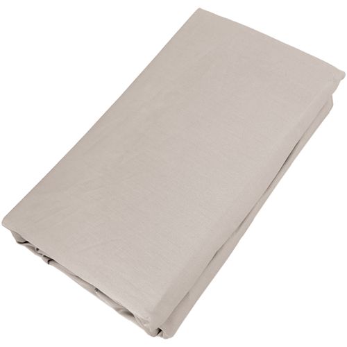 Drap Housse Concerto Satin De Coton 180x200 Cm Bonnet 35 Cm Uni Beige Lin