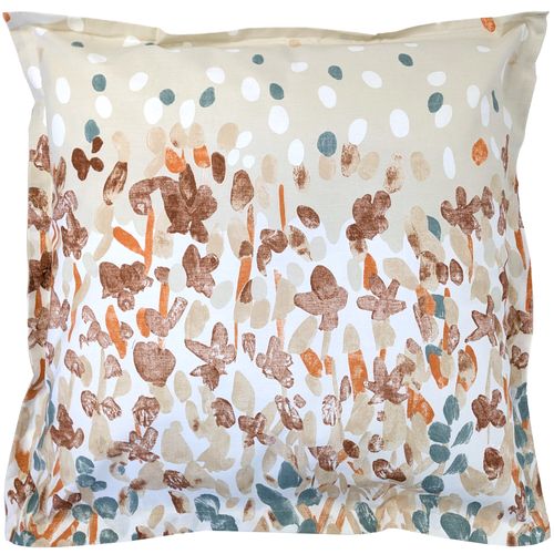 Taie D'oreiller Uni 65x65 Cm En Coton Évasion Pêche Écru