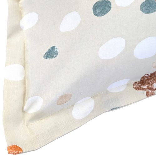 Taie D'oreiller Uni 65x65 Cm En Coton Évasion Pêche Écru