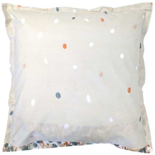 Taie D'oreiller Uni 65x65 Cm En Coton Évasion Pêche Écru