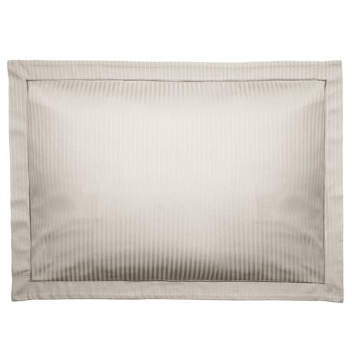 Taie D'oreiller 50x70 Cm Satin Concerto Rayures Beige Lin