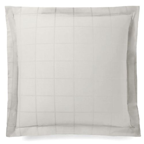 Taie D'oreiller 65x65 Cm Satin Concerto Carreaux Beige Craie