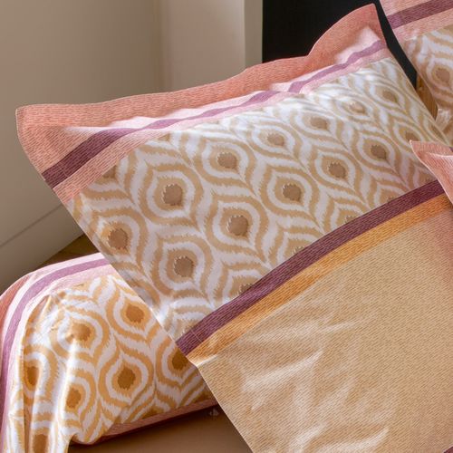 Taie D'oreiller 65x65 Cm Coton Inouk Rose/beige