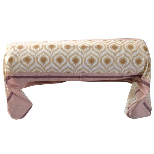 Taie De Traversin 200x43 Cm Coton Inouk Rose/beige