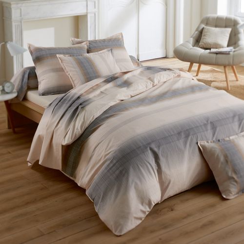 Housse De Couette 280x240 Cm Percale Coton Esteban Beige