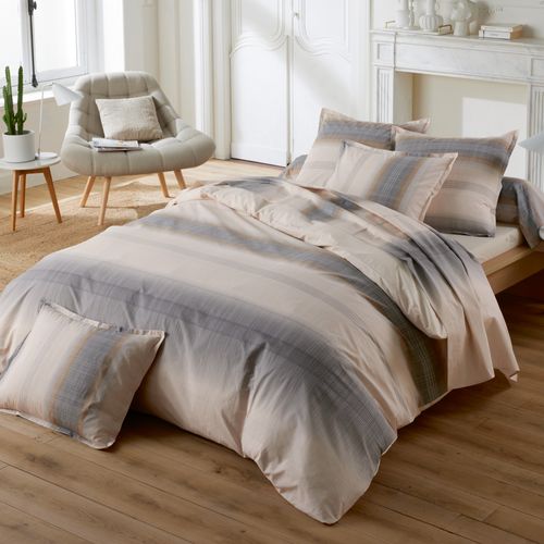 Taie De Traversin 200x43 Cm Percale Coton Esteban Beige