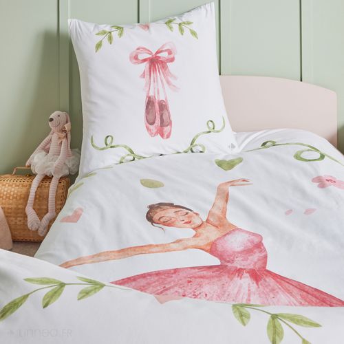 Taie D'oreiller 65x65 Cm En 100% Percale De Coton Giselle Rose