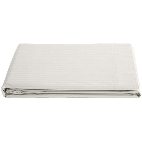 Drap Plat 240x300 Cm Satin Concerto à Rayures Beige Craie