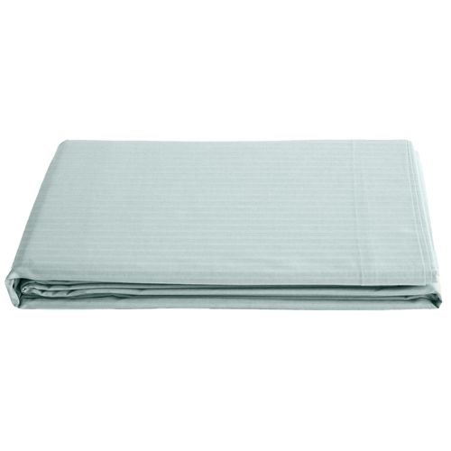 Drap Plat 240x300 Cm Satin Concerto à Rayures Vert Lichen