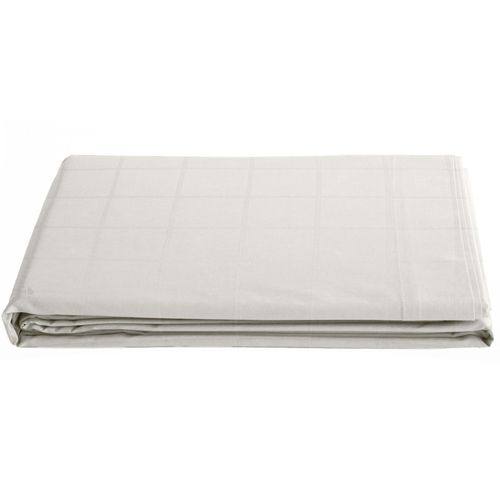 Drap Plat 270x300 Cm Satin Concerto à Carreaux Beige Craie
