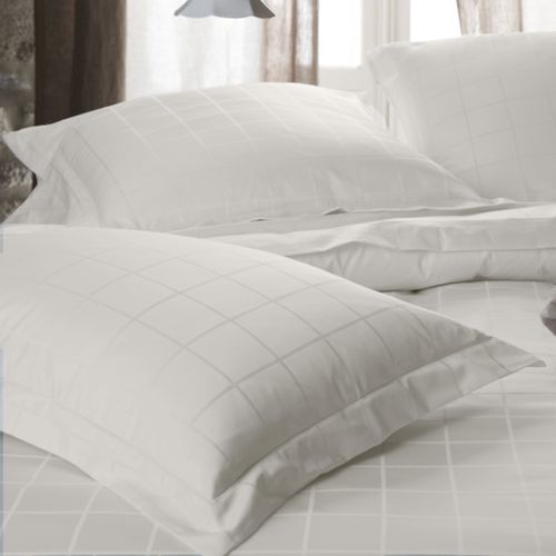 Drap Plat 270x300 Cm Satin Concerto à Rayures Beige Craie