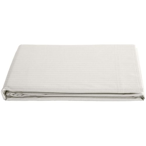 Drap Plat 270x300 Cm Satin Concerto à Rayures Beige Craie