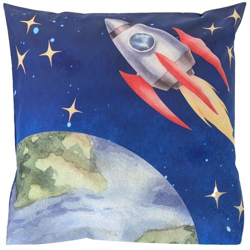 Taie D'oreiller 65x65 Cm En Percale De Coton Thomas Bleu