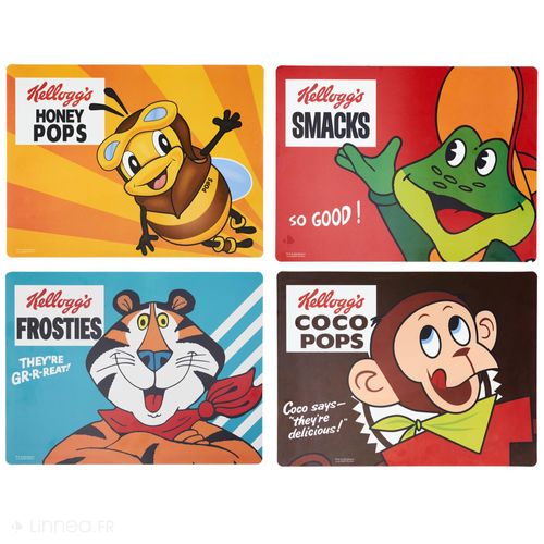 Lot De 4 Sets De Table 30x40 Cm Collection So Good Marron Coco Pops