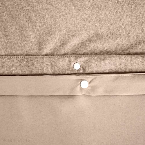 Parure De Lit 3 Pièces 240x220 Cm Microfibre Sensation Flanelle Rose