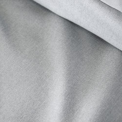 Parure De Lit 3 Pièces 260x240 Cm Sensation Flanelle Cendre