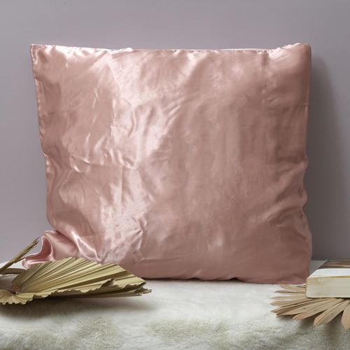 Taie D'oreiller Microfibre Réversible Satin 60x60 Cm Hosana Rose