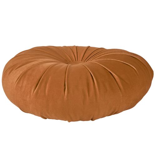 Coussin Rond En Polyester 40x40 Cm Collection Inaya Rouge Ocre