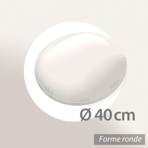 Coussin Rond En Polyester 40x40 Cm Collection Inaya Rouge Ocre