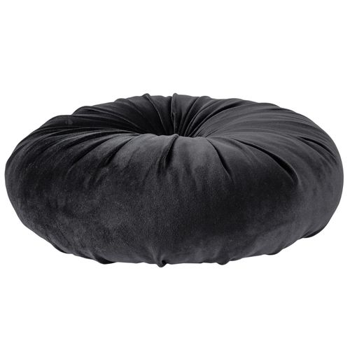 Coussin Rond En Polyester 40x40 Cm Collection Inaya Noir