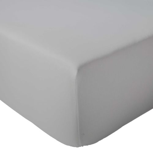 Drap Housse 160x200 Cm Bonnet 40 Cm Percale De Coton Passion Percale Gris Nuage