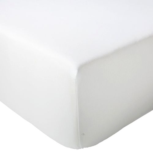Drap Housse 90x200 Cm Bonnet 30 Cm Percale De Coton Passion Percale Blanc
