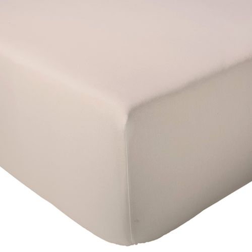 Drap Housse 180x200 Cm Bonnet 30 Cm Percale De Coton Passion Percale Beige Lin