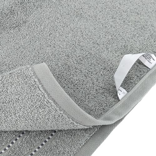 Parure De Bain Par 4 Coton 500 G/m² Charm Gris Argent