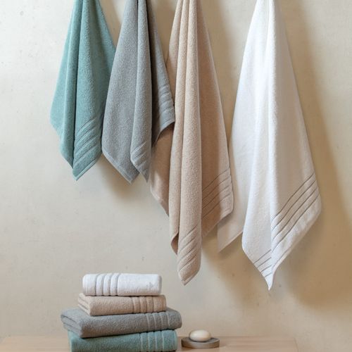 Parure De Bain Par 4 Coton 500 G/m² Charm Bleu Olympique