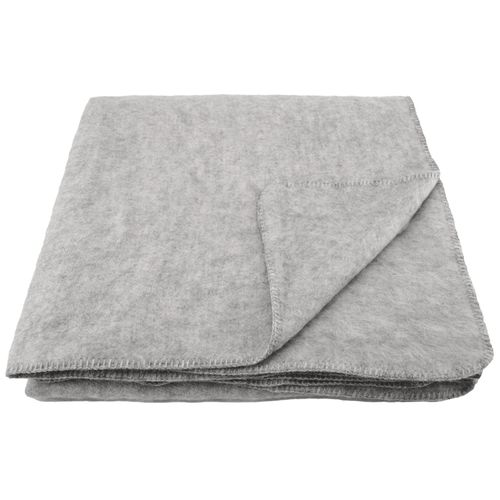 Couverture En Laine Mélangée 220x240 Cm Osloo Gris Perle