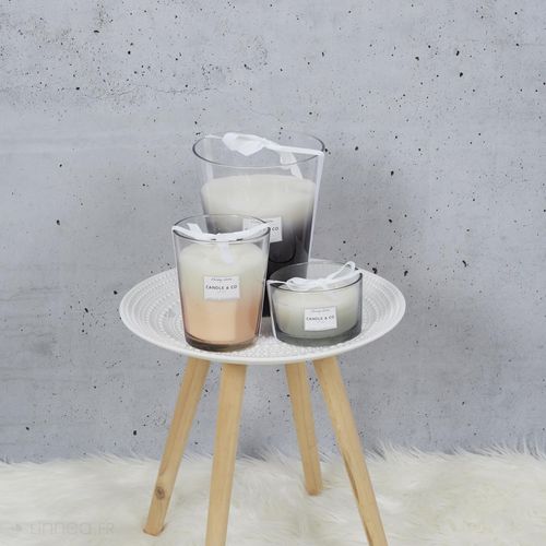 Bougie Parfumée 3 Mèches En Coton Harmony Senteur Linge Frais Noir